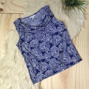 Liz Claiborne Floral Printed Sleeveless Top